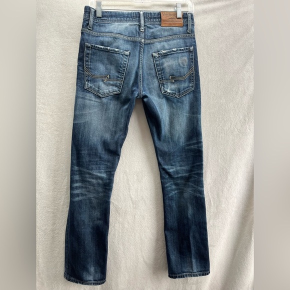 Jack & Jones Denim Jeans Blue Clark Med Wash Regular Fit Men's 28x30 - Picture 4 of 11